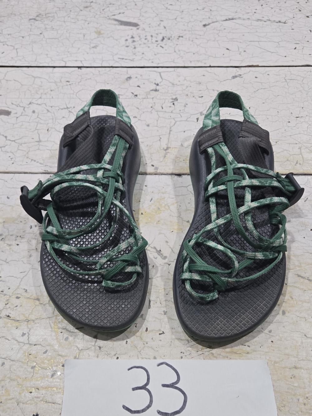 Chaco J106590  Zx/3 Classic Sandals Shiver Pine Women's Size 9 Green Straps